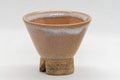 Japanese Teacup - Asagao-gata Hagi-yaki Gyokurowan - 25ml - closeup of the white glaze and lip