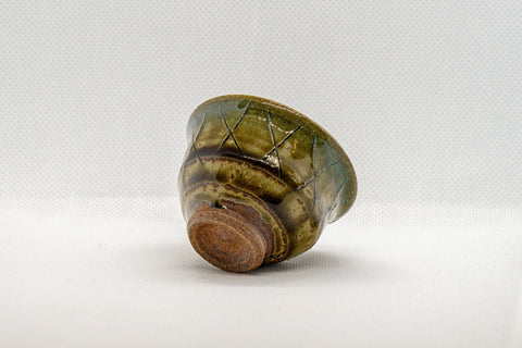 Japanese Teacup - Moss Green Guinomi - 40ml