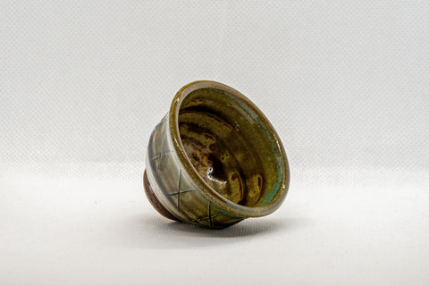 Japanese Teacup - Moss Green Guinomi - 40ml