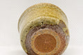 Japanese Teacup - Green Glazed Stoneware Guinomi - 30ml - closeup of the underside showing the base