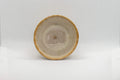 Japanese Teacups - Set of 4 Hare's Fur Glazed Senchawan - 85ml - overhead view of a single cup showing the interior