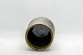 Japanese Teacup - Spiral Green Tsutsu-gata Yunomi - 130ml - top-down view showing the dark glazed interior
