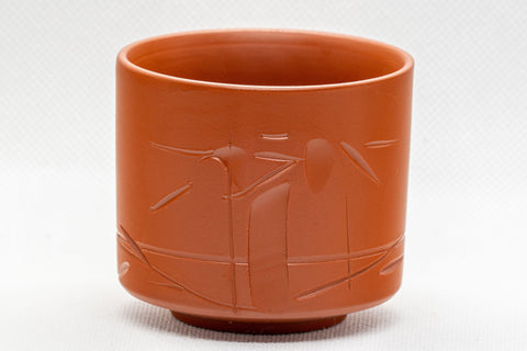 Japanese Teacup - Bamboo Tsutsu-gata Tokoname-yaki Yunomi - 140ml