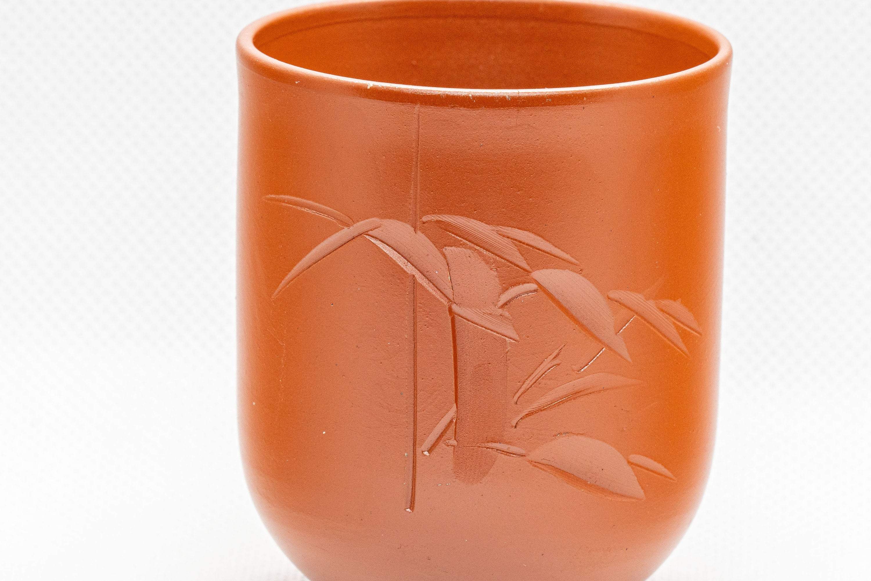 Japanese Teacup - Bamboo Tsutsu-gata Tokoname-yaki Yunomi - 105ml