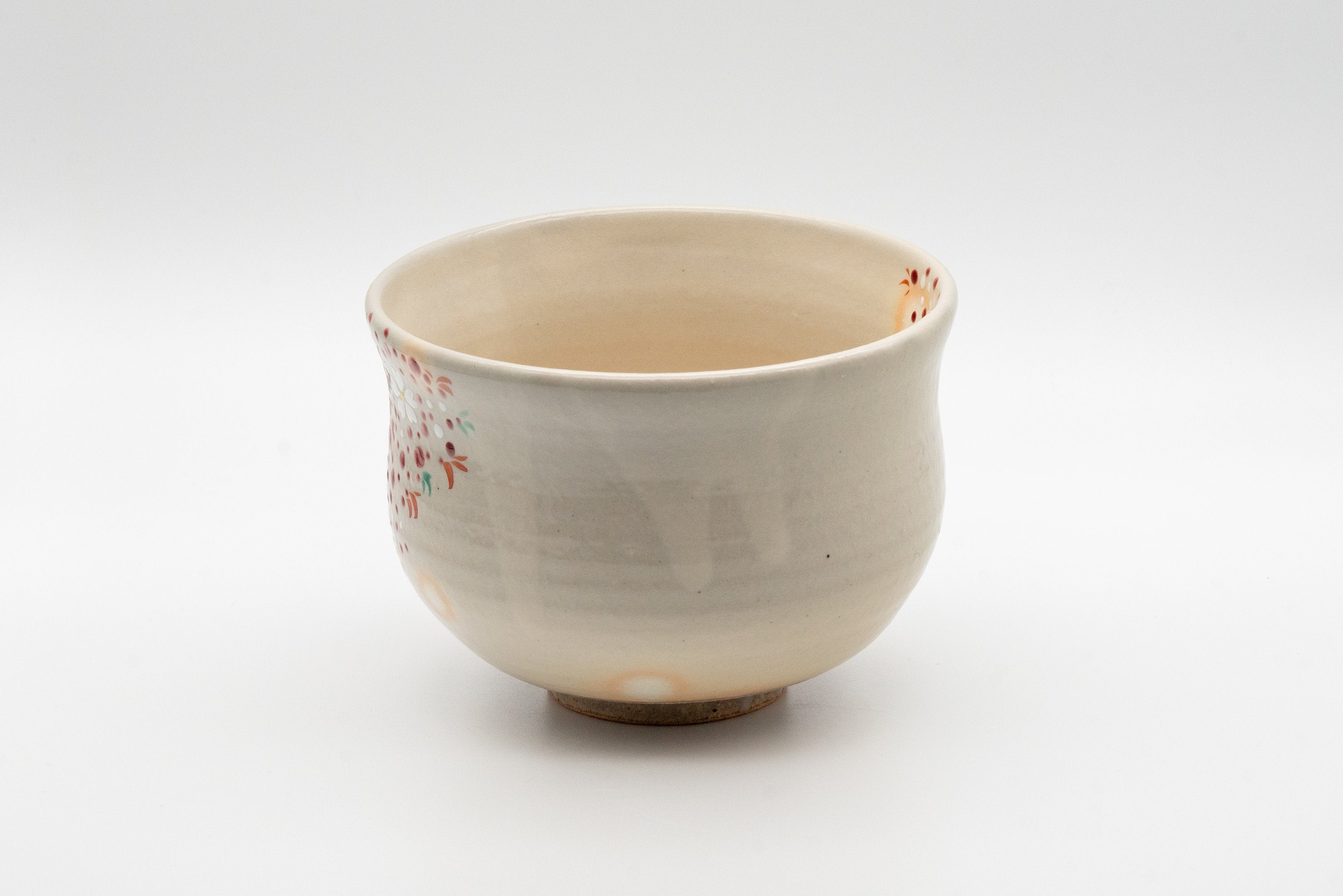 Japanese Matcha Bowl - Torasuke 寅介 Kyo-yaki 京焼 Komogai-nari Chawan - 400ml