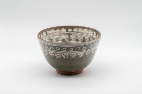 Japanese Matcha Bowl - Asami Yoshizou 吉峯窯 Wan-nari Kyo-yaki Chawan - 350ml