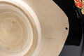 Tezumi — Japanese Matcha Bowl - Plum Blossoms Tsutsu-gata Chawan - 500ml — closeup of the foot