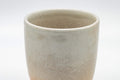 Japanese Teacup - Tsutsu-gata Hagi-yaki Yunomi - 140ml - closeup of the crazed grey glaze on the side