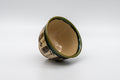 Japanese Teacup - 秀泉陶苑 Floral Wan-nari Mino-yaki Yunomi - 100ml - tilted view showing the interior