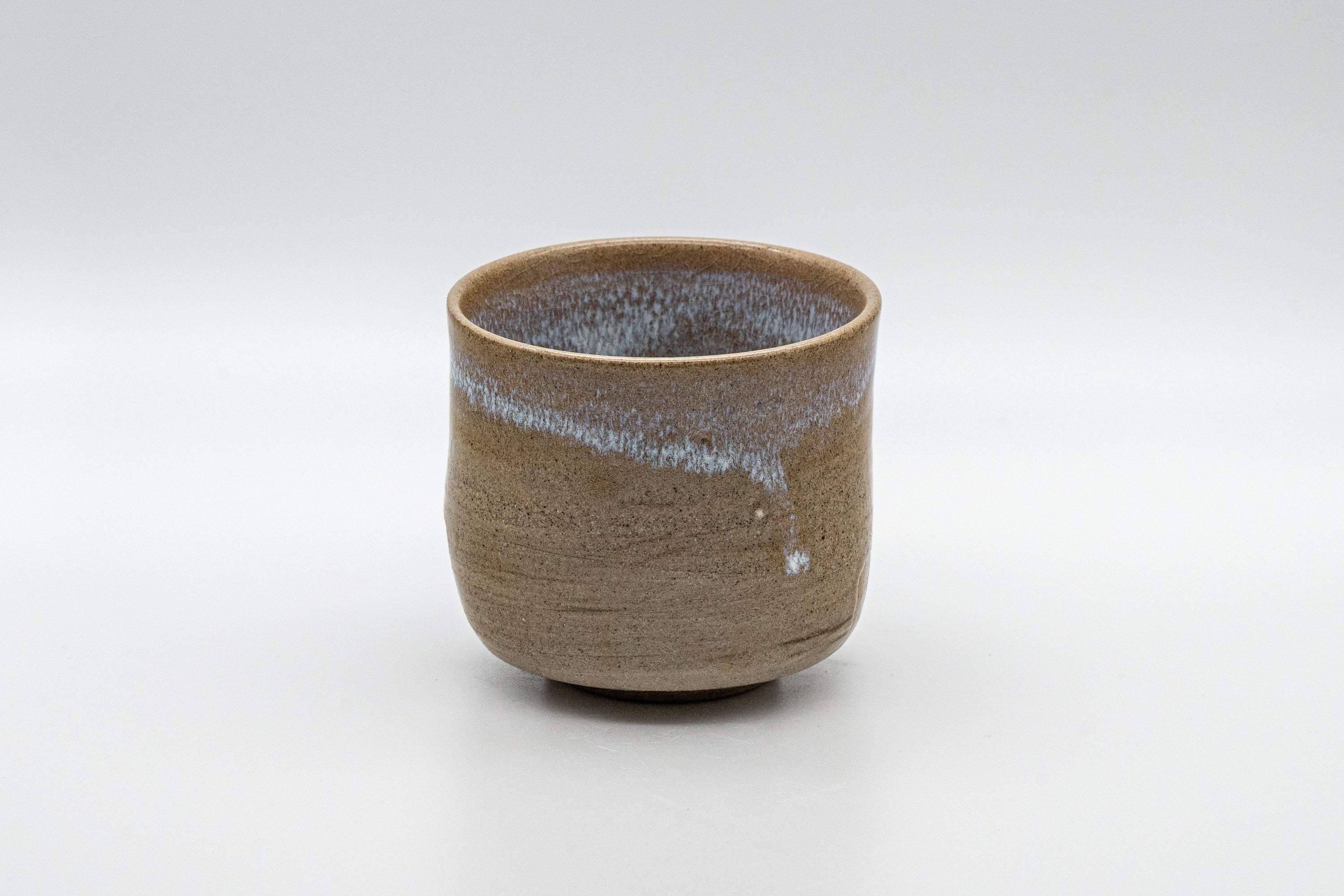 Japanese Teacup - Hare's Fur Stoneware Tsutsu-gata Yunomi - 185ml