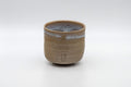 Japanese Teacup - Hare's Fur Stoneware Tsutsu-gata Yunomi - 185ml - front view of the cylindrical cup