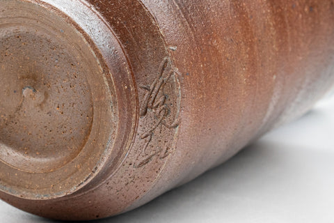 Japanese Teacup - Tsutsu-gata Bizen-yaki Yunomi - 160ml - Tezumi