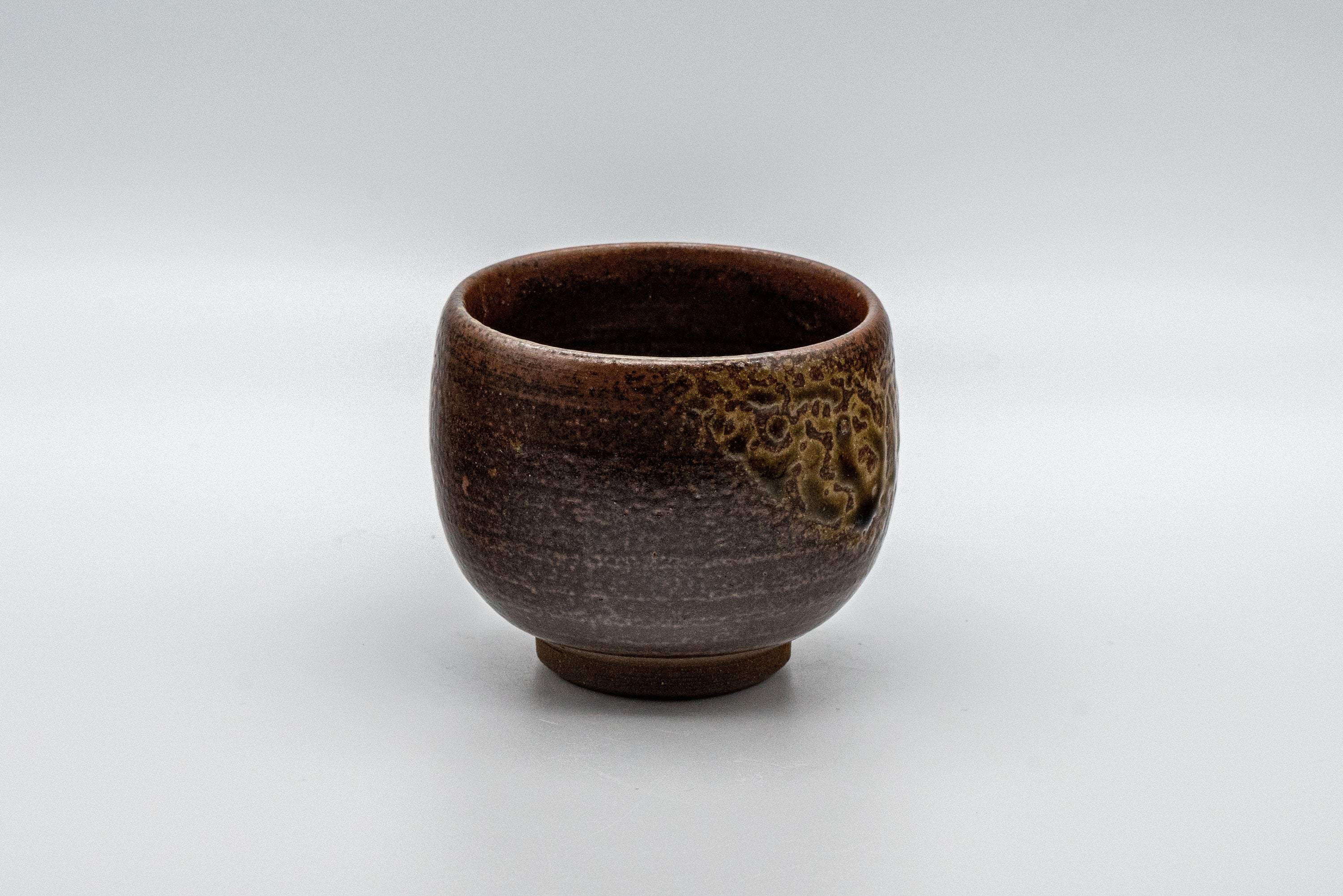 Japanese Teacup - Dark Brown Glazed Yunomi - 145ml