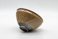 Japanese Teacups - Set of 3 古川利男 Tenmoku-gata Kiyomizu-yaki Senchawan - 140ml - a single teacup viewed at an angle