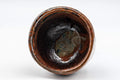 Japanese Pottery - Hand-formed Yunomi Teacup - 55ml - closeup of the underside showing the unglazed foot