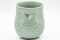 Japanese Teacups - Couple's Pair of Ishiyama Celadon Dojimari-gata Yunomi - 165ml - Tezumi