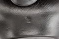 Tezumi — Japanese Yuzamashi - 哲生作 Black Kokudei Yōhen Tokoname-yaki Water Cooler - 230ml — closeup of the glaze