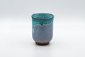 Tezumi — Japanese Teacup - Turquoise Tsutsu-gata Yunomi - 170ml — three-quarter view