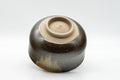 Tezumi — Japanese Matcha Bowl - Drip Glazed Hantsutsu-gata Chawan - 500ml — top-down view of the interior