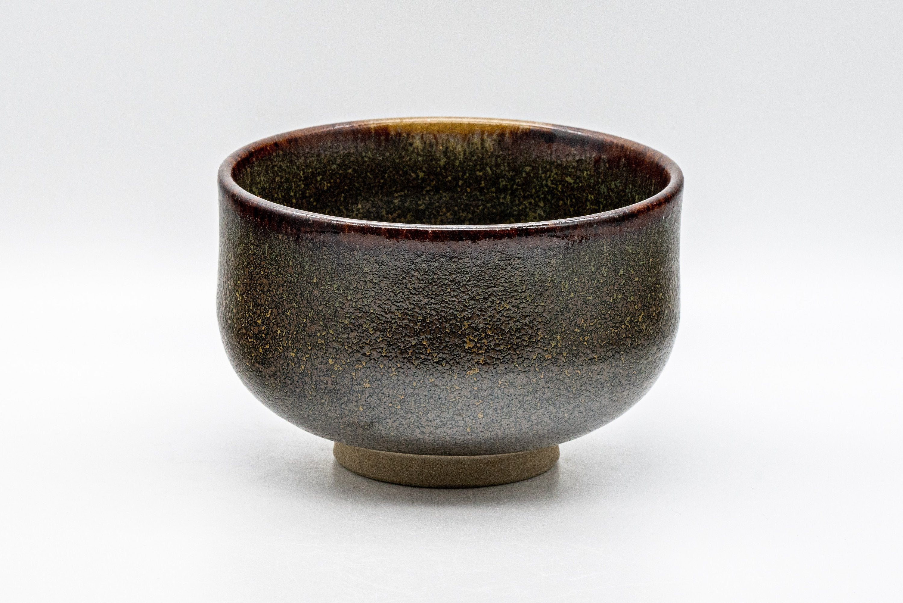 Japanese Matcha Bowl - Drip Glazed Hantsutsu-gata Chawan - 500ml - Tezumi