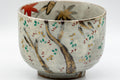 Tezumi — Japanese Matcha Bowl - Hantsutsu-gata Kyo-yaki Chawan - 350ml — tipped to show the interior