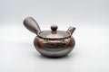 Tezumi — Japanese Kyusu - 阿久津 Banko-yaki Nozomi-style Teapot - 330ml — three-quarter view
