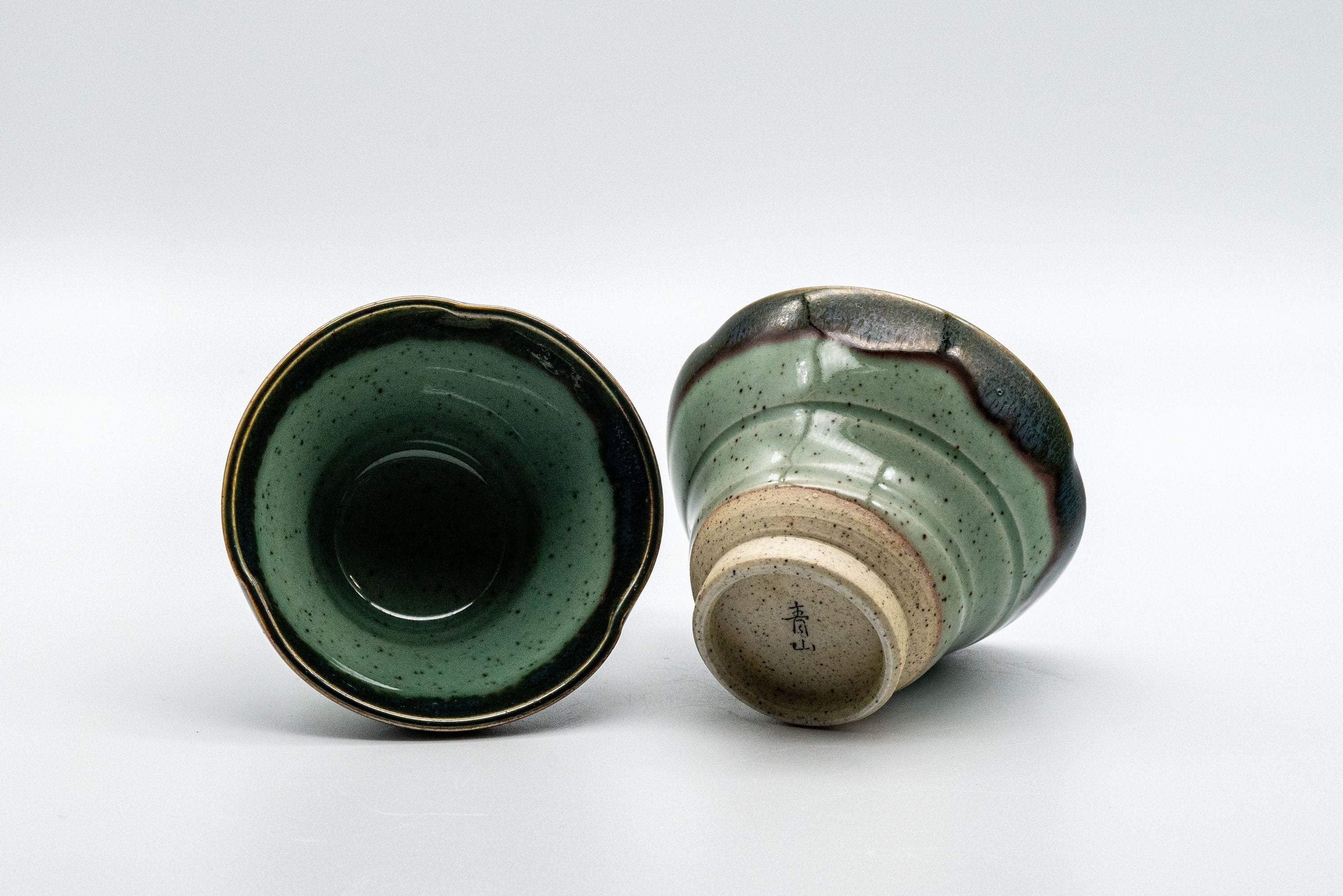 Japanese Teacups - Pair of Ido-gata Senchawan - 90ml