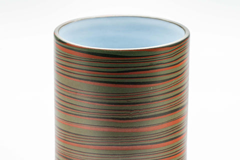 Japanese Teacup - 雲仙窯 Unzen Kiln Nerikomi Tokoname-yaki Yunomi - 180ml - Tezumi