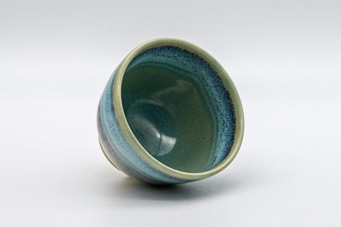 Japanese Teacup - Turquoise Wan-nari Yunomi - 100ml