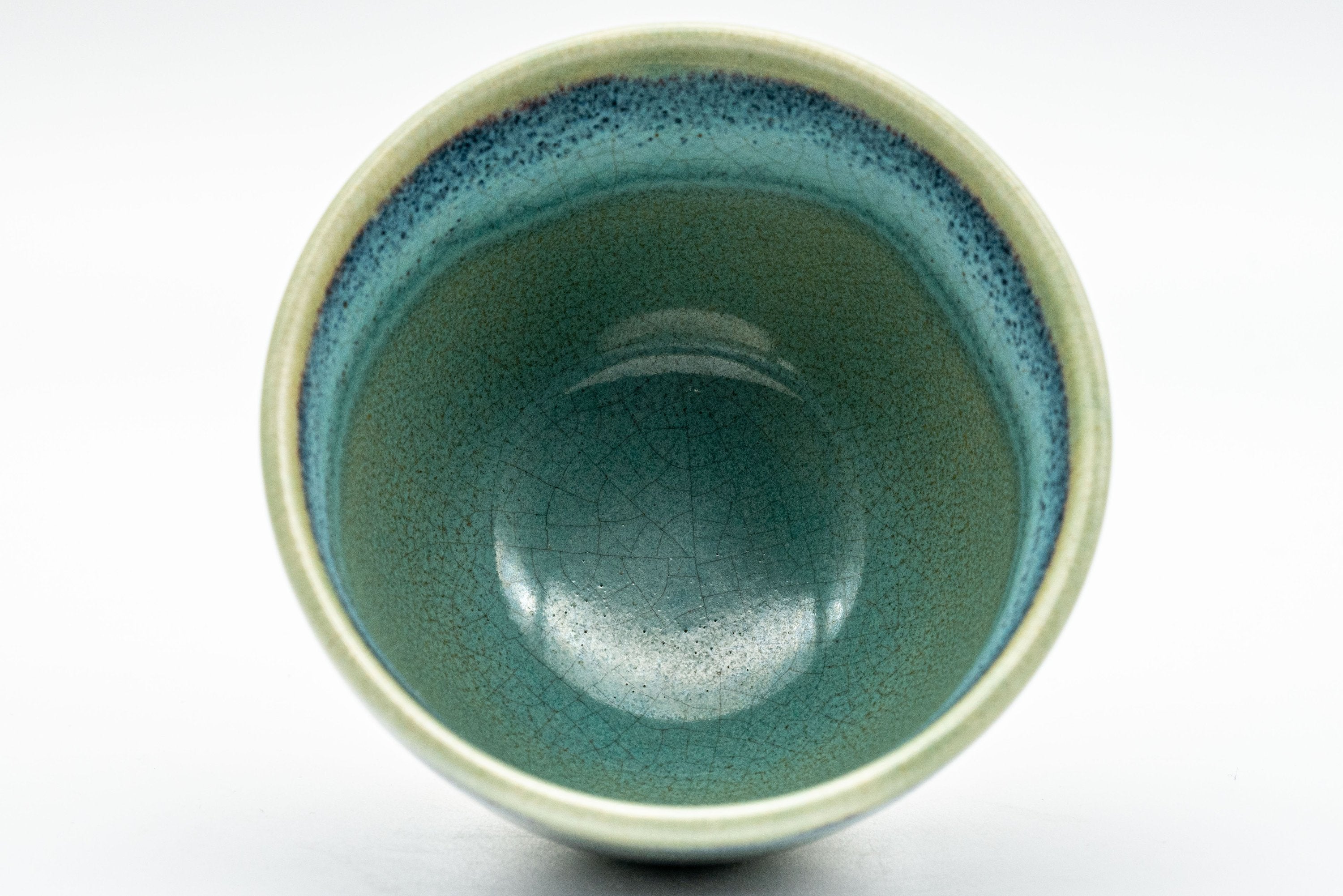 Japanese Teacup - Turquoise Wan-nari Yunomi - 100ml