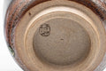 Japanese Teacups - Set of 3 Drip Glazed Yunomi - 120ml - underside view showing the unglazed foot and base