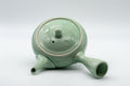 Japanese Kyusu - Mint Green Hiramaru-gata Obi-ami Teapot - 250ml - Tezumi