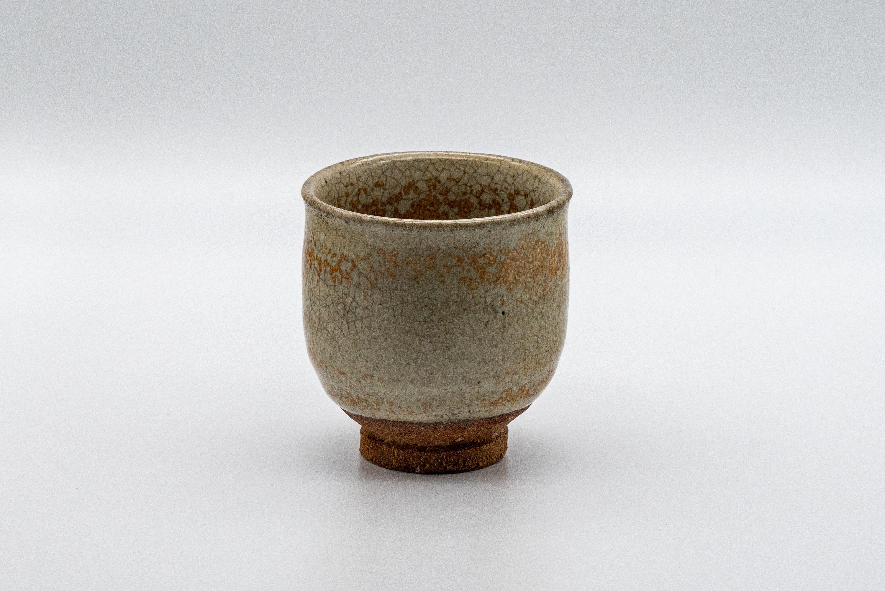 Japanese Teacup - Speckled Orange Yunomi - 125ml