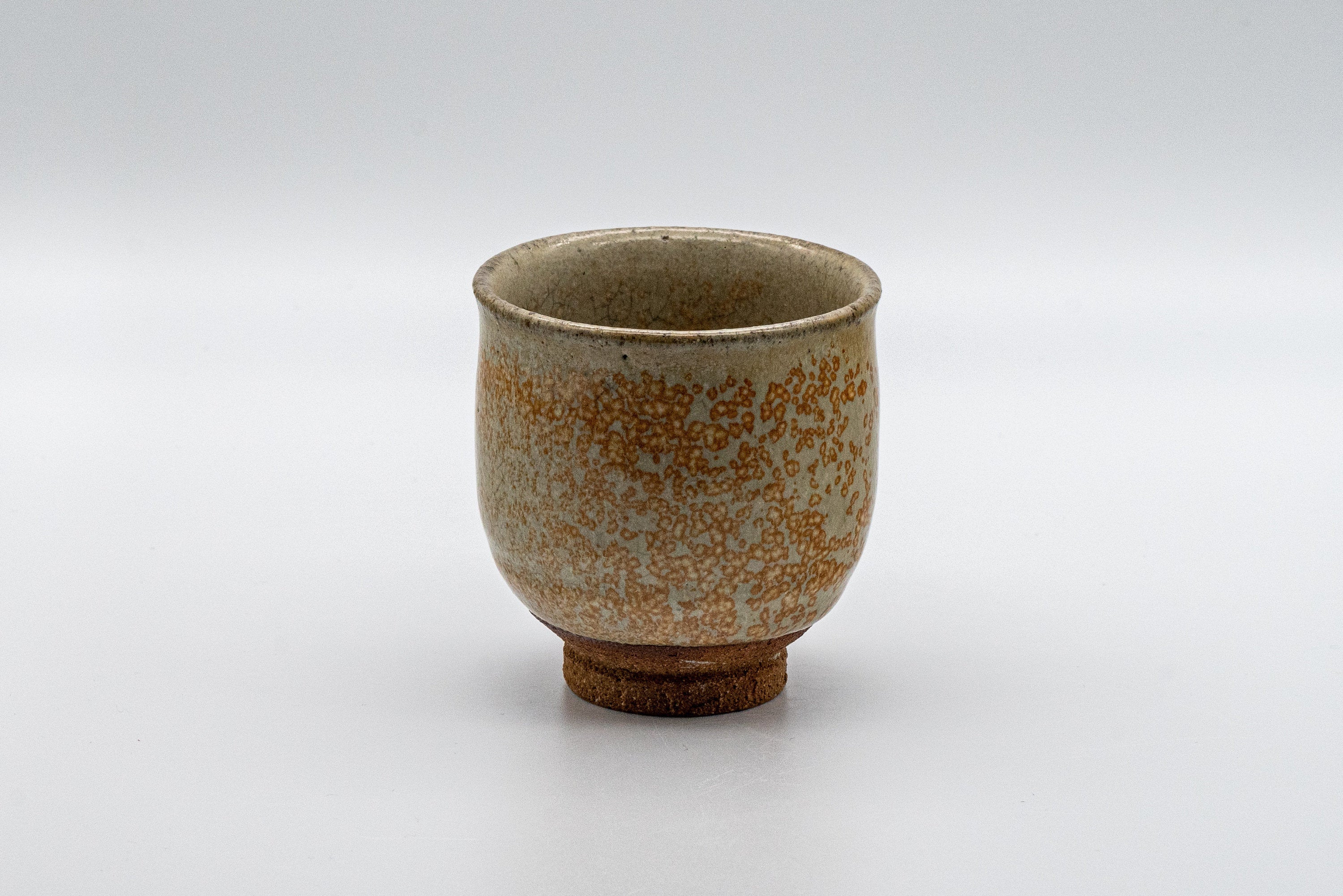 Japanese Teacup - Speckled Orange Yunomi - 125ml