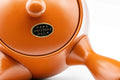 Japanese Kyusu - Koyo Plum Blossom Tokoname-yaki Teapot - 375ml - closeup of the ceramic mesh filter inside