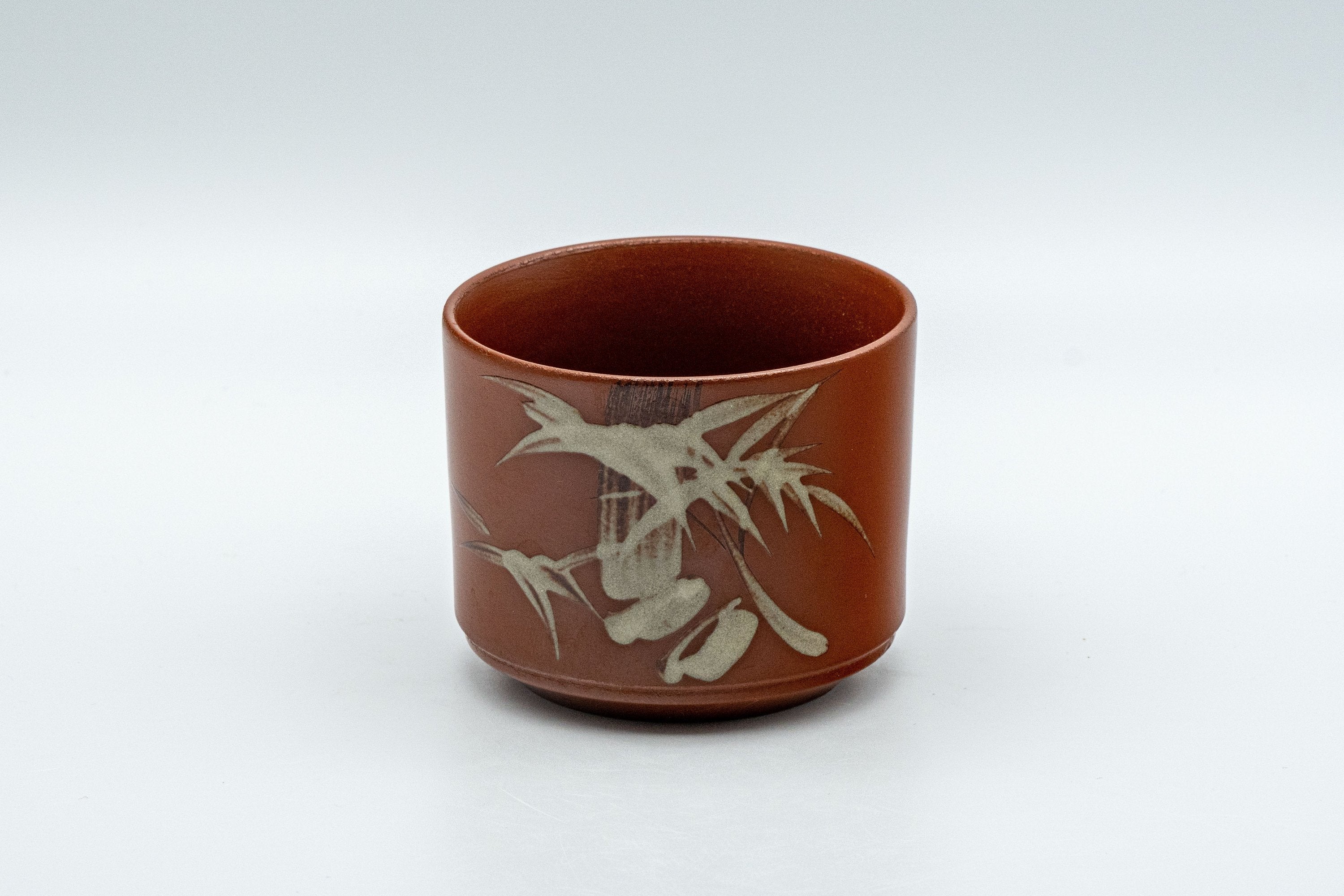 Japanese Teacup - 亮泉 朱泥 Tsutsu-gata Tokoname-yaki Yunomi - 115ml