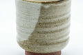 Japanese Teacups - Pair of Floral Tsutsu-gata Yunomi - 200ml - three-quarter view of a single teacup