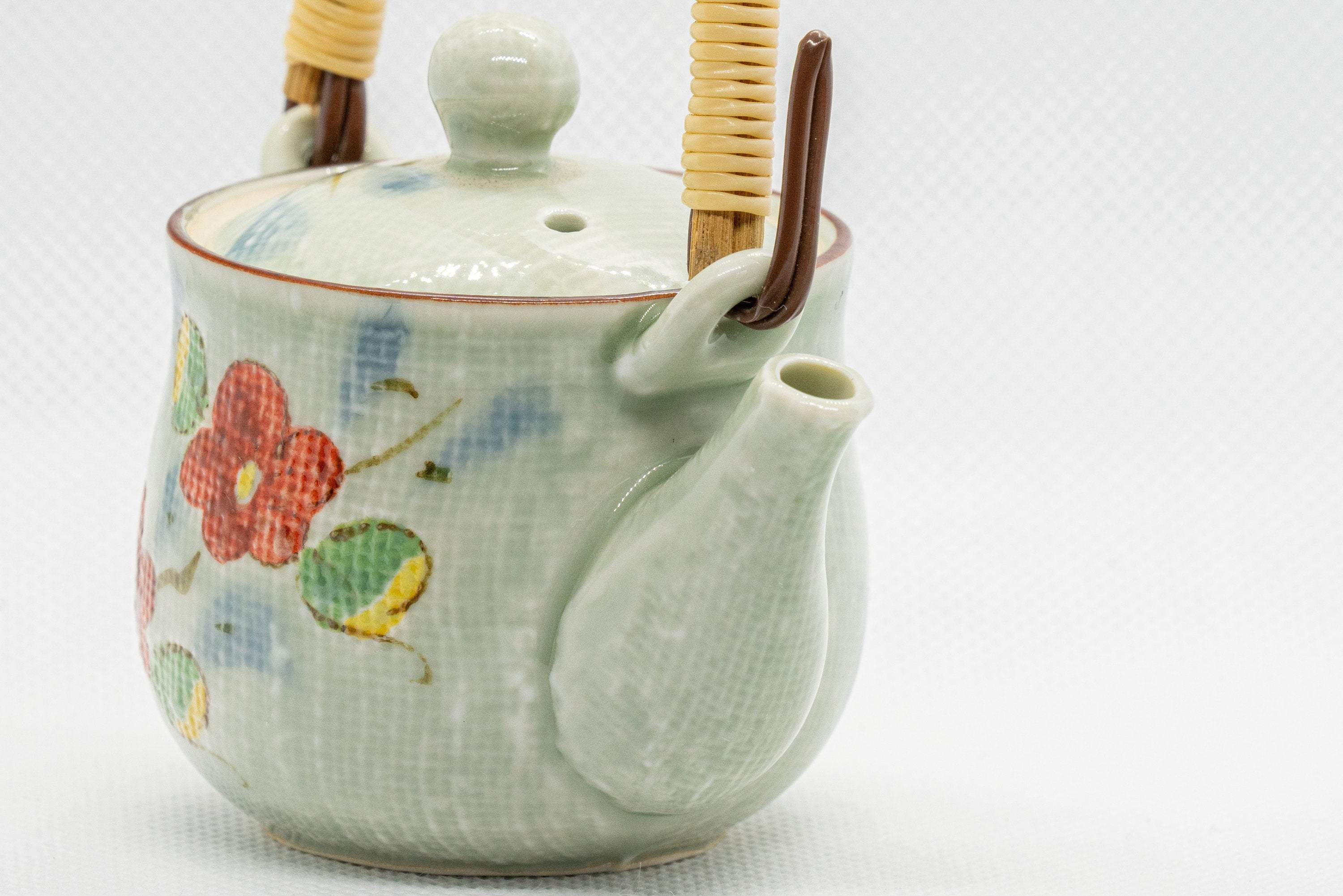 Japanese Dobin - Small Floral Top-handle Teapot - 90ml - Tezumi