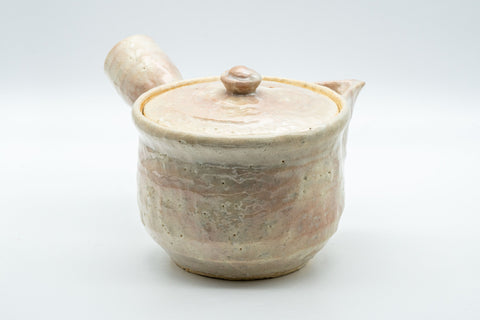 Tezumi — Japanese Tea Set - 萩焼 Hagi-yaki Houhin-style Do-ake Kyusu with 6 Senchawan - 450ml — the cups grouped together