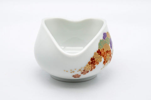 Japanese Senchado Tea Set - Porcelain Houhin, Katakuchi, and 4 Gyokurowan - 125ml - Tezumi