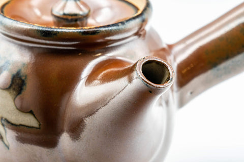 Japanese Tea Set - Glazed Kyusu with 5 Yunomi - 400ml - Tezumi