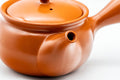 Japanese Kyusu - まみや Tokoname-yaki Teapot - 380ml - top view showing the lid and knob