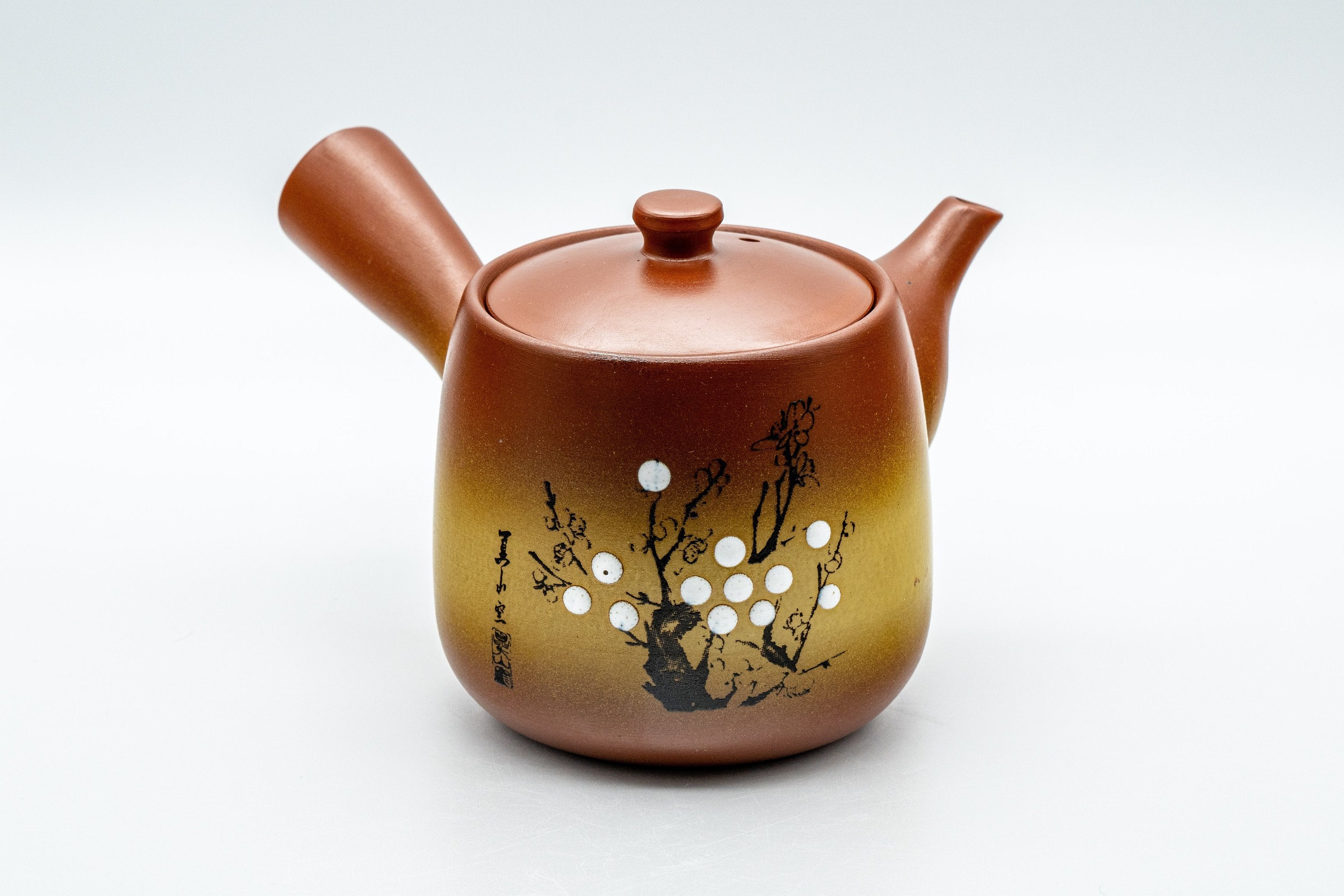 Japanese Kyusu - Plum Blossom Tokoname-yaki Teapot - 325ml - Tezumi