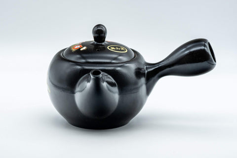 Japanese Kyusu - 盛山窯 Year of the Tiger, Black Kurodei Tokoname-yaki Teapot - 380ml - Tezumi