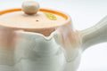 Japanese Kyusu - Tsubaki Kiln (椿窯, 天鵬山) Hagi-yaki Do-ake Teapot - 250ml - Tezumi