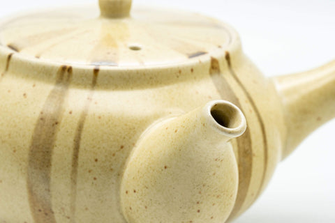 Japanese Kyusu - Striped Hiramaru-gata Debeso Teapot - 275ml - Tezumi