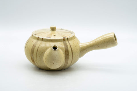 Japanese Kyusu - Striped Hiramaru-gata Debeso Teapot - 275ml - Tezumi