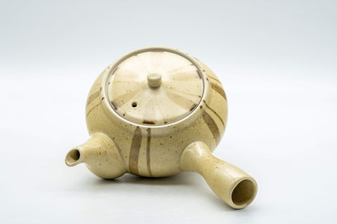 Japanese Kyusu - Striped Hiramaru-gata Debeso Teapot - 275ml - Tezumi