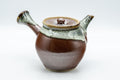 Tezumi — Japanese Tea Set - Maru-gata Do-ake Kyusu with 5 Yunomi — the teapot side view with the handle