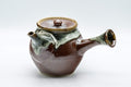 Tezumi — Japanese Tea Set - Maru-gata Do-ake Kyusu with 5 Yunomi — the teapot in three-quarter view